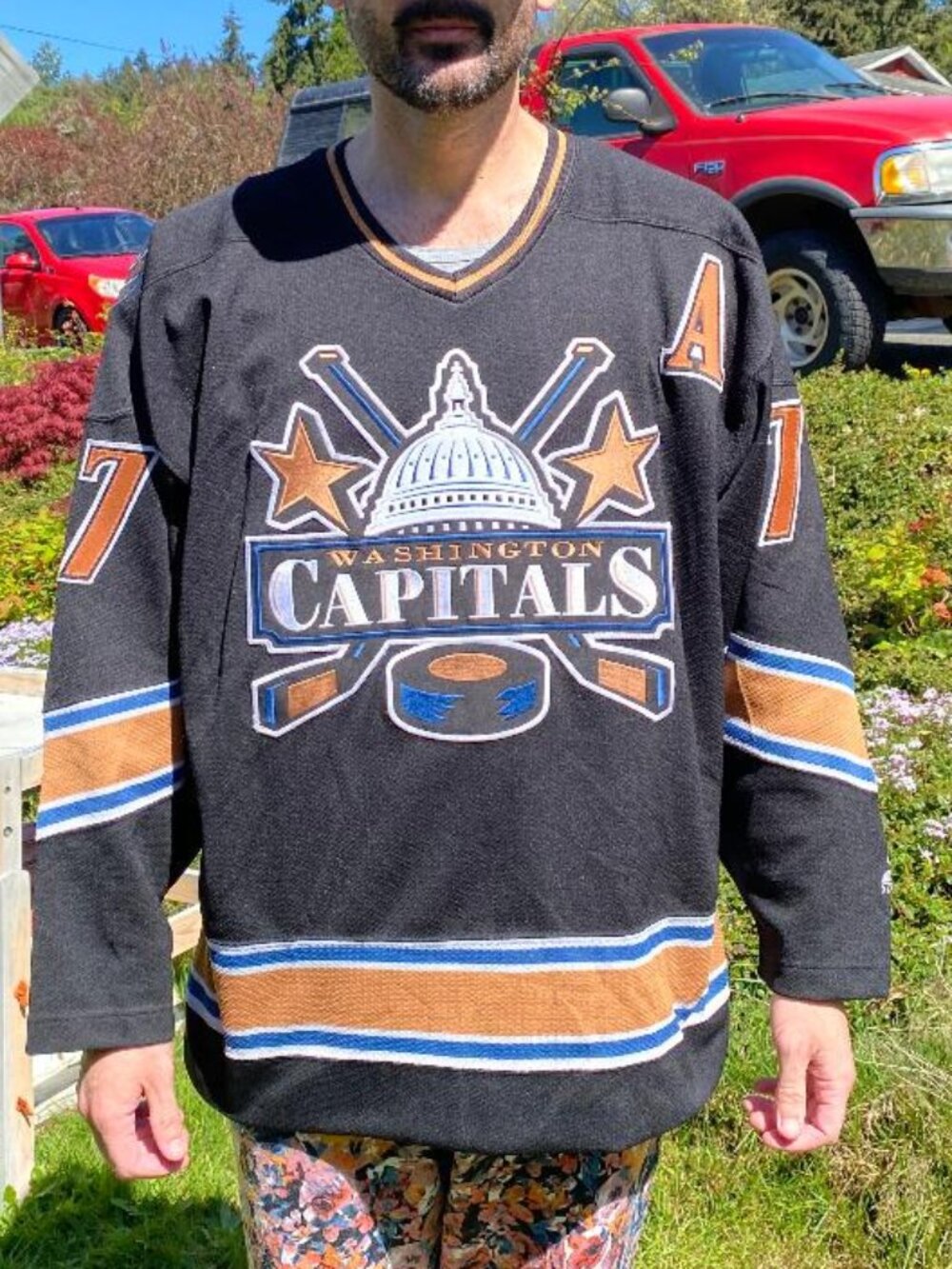 1997 Adam Oates Washington Capitals Starter NHL hockey jersey (XL)